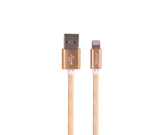 XENIC Kabel USB-Lightning Xenic PREMIUM 1m w oplocie złoty # - 1461863 - zdjęcie 2